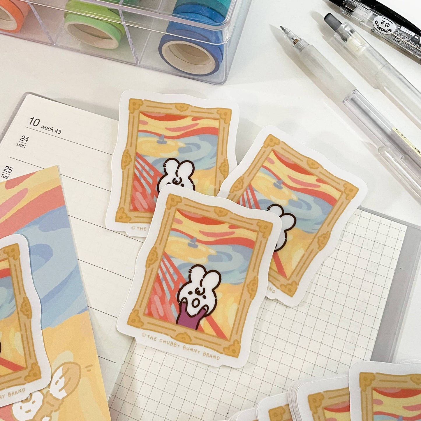 The Chubby Bunny Brand - The Scream Vinyl Sticker