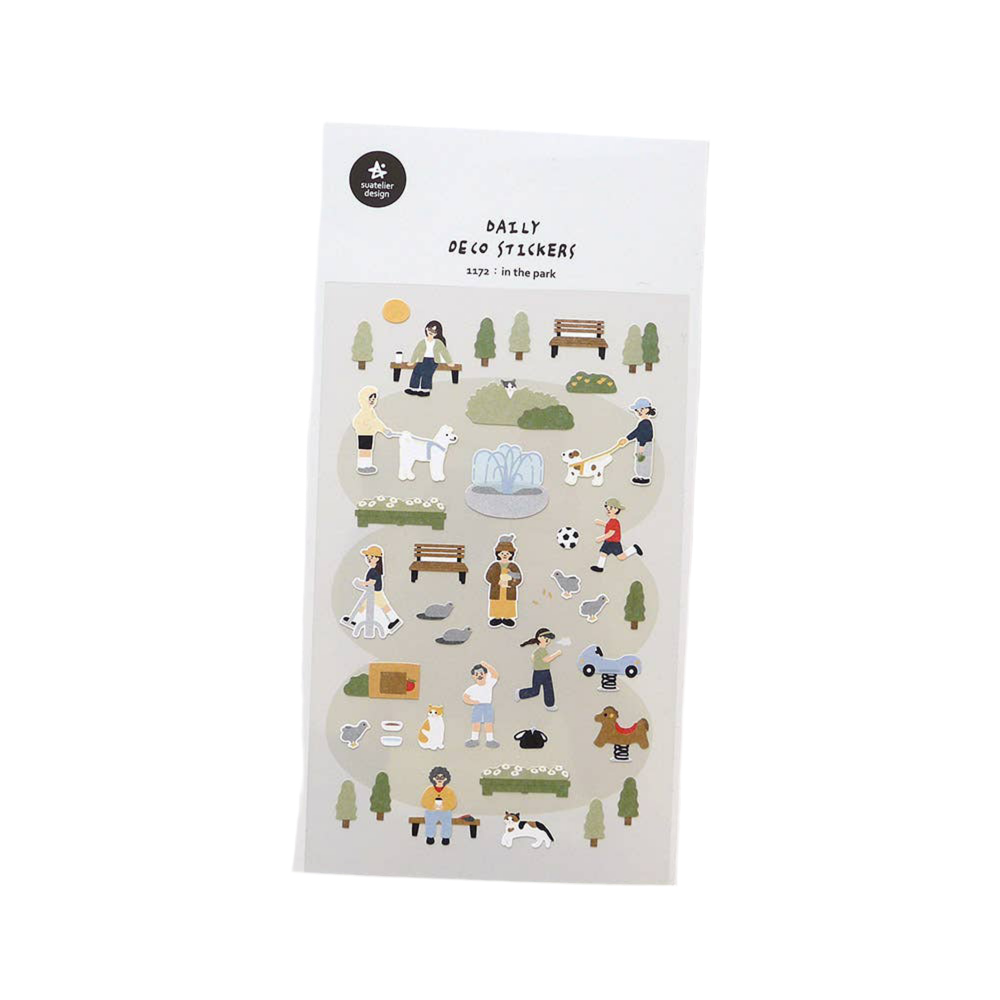 Suatelier Daily Deco Stickers - No.1172 | In The Park