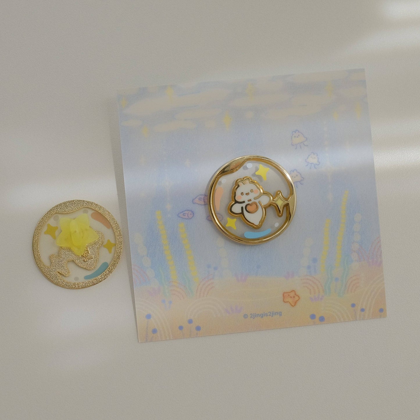 2jingis2jing - Sea Angel Bunny Enamel Pin