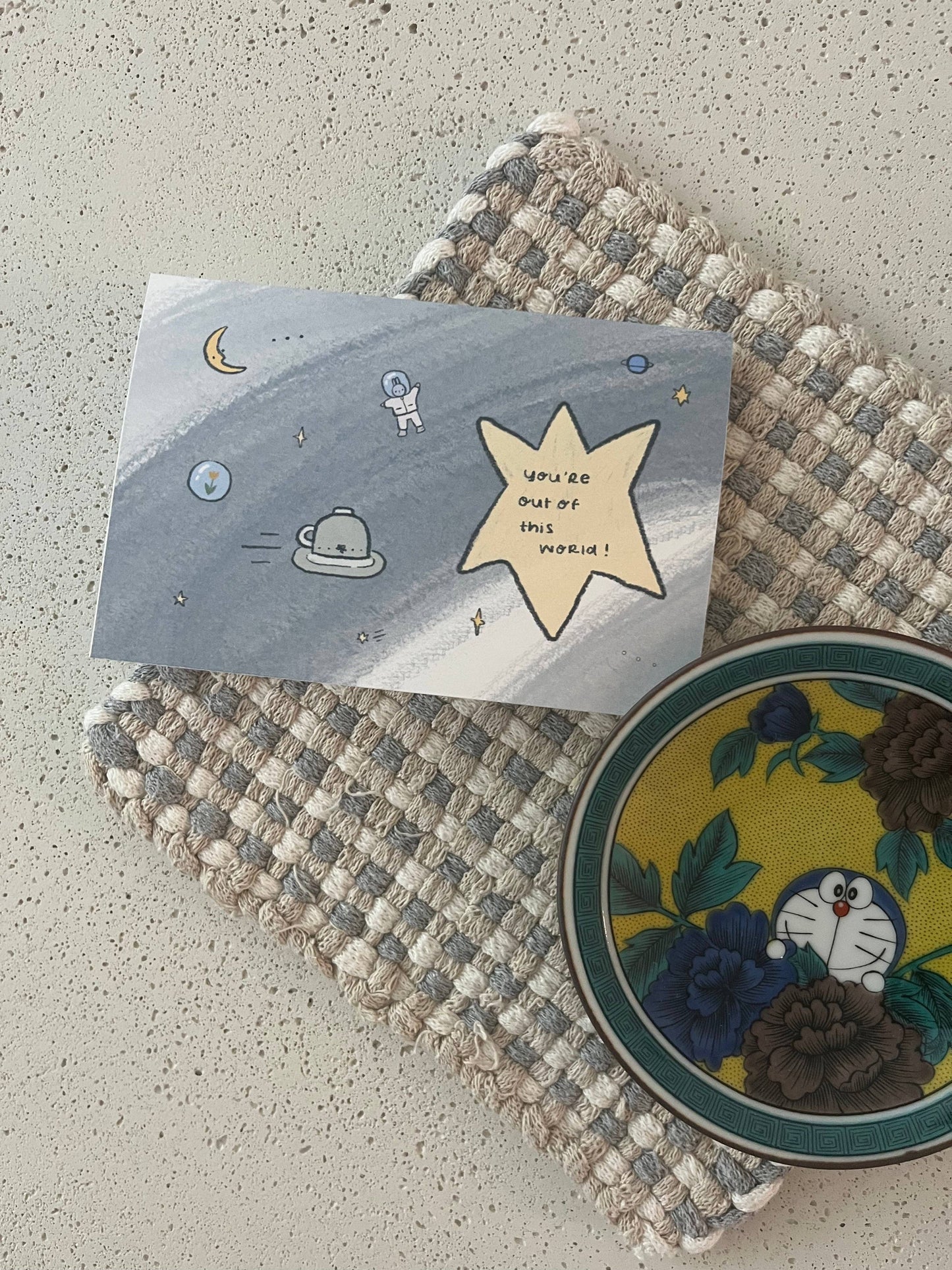 dana ate oatmeal! - You're Out of this World Greeting Card