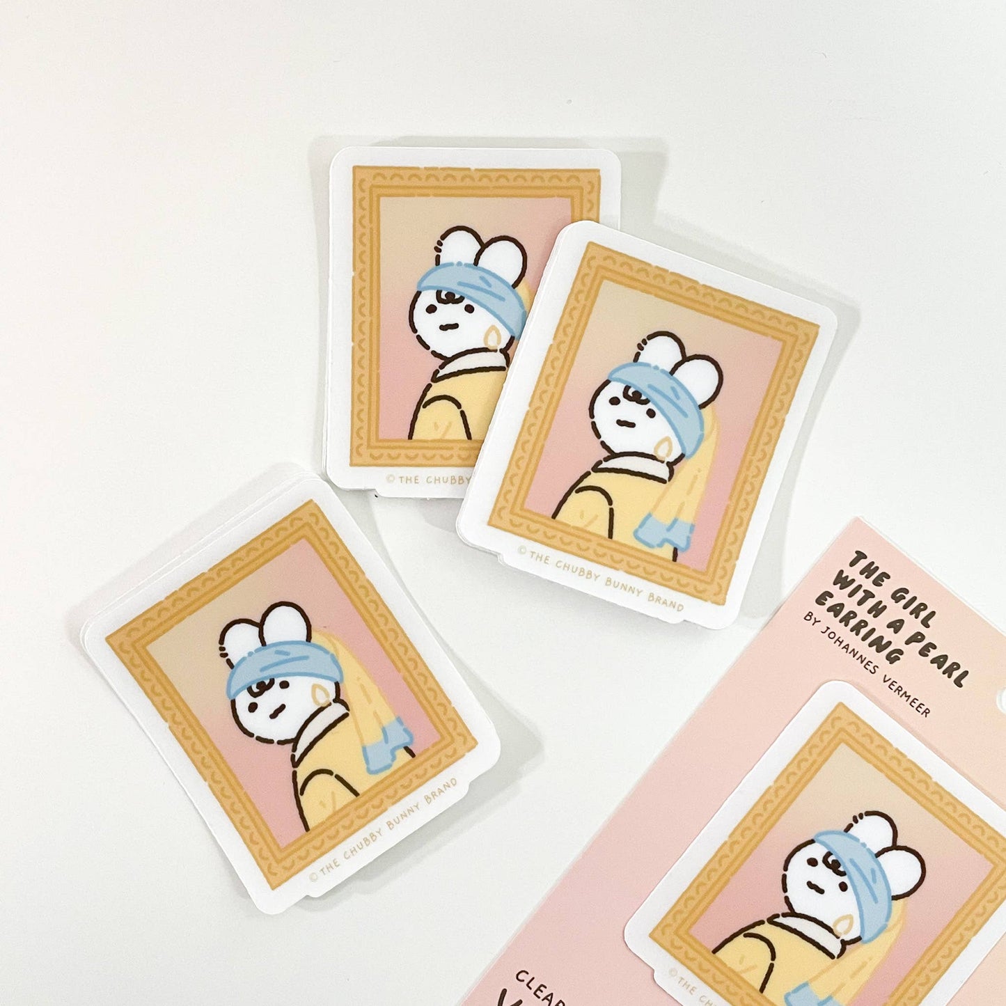 The Chubby Bunny Brand - Girl with a Pearl Earring Vinyl Sticker