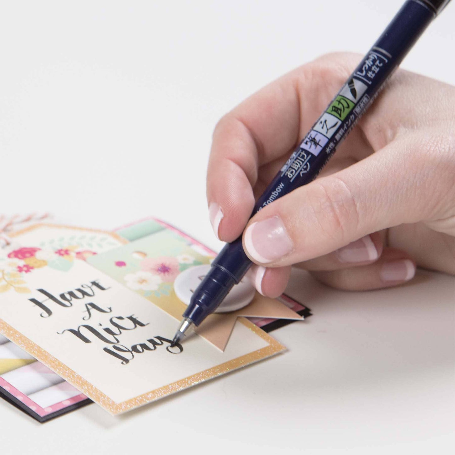 Tombow - Fudenosuke Hard Tip Brush Pen - Black