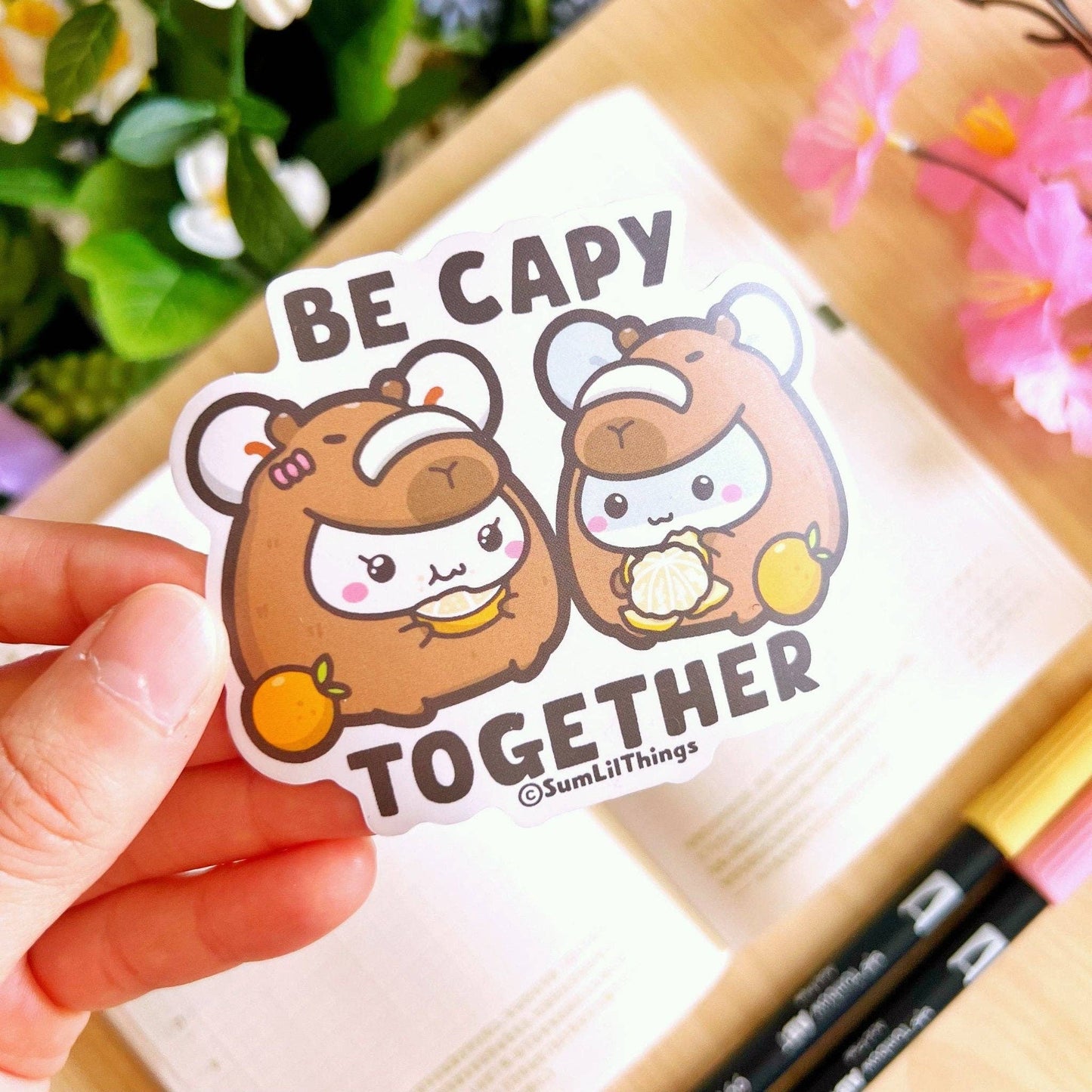 SumLilThings - Be Capy Together Vinyl Sticker