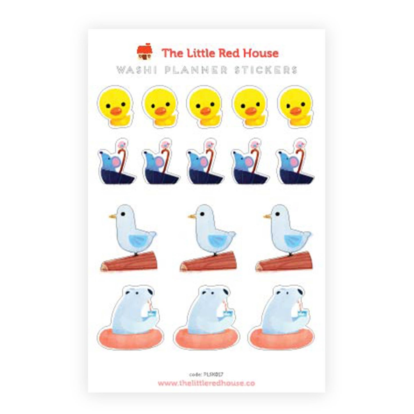 The Little Red House - Floating Planner Washi Stickers