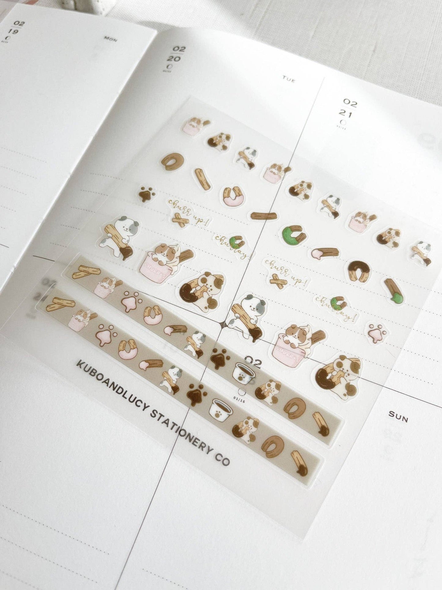 Kuboandlucy Stationery Co - Cute Cats & Dog PET Sticker Sheet