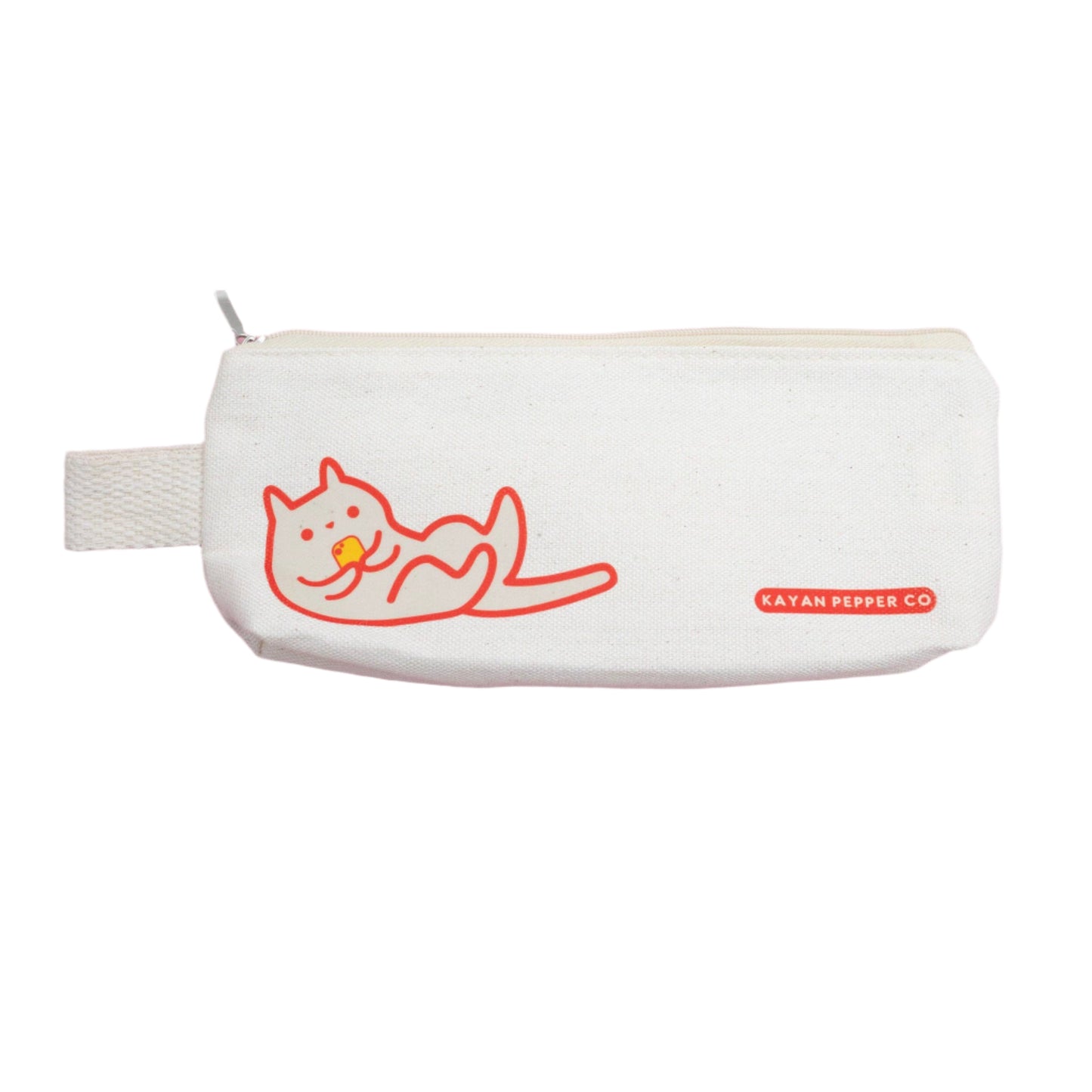 Kayan Pepper Co. - Doom Scrolling Cat Canvas Pencil Pouch
