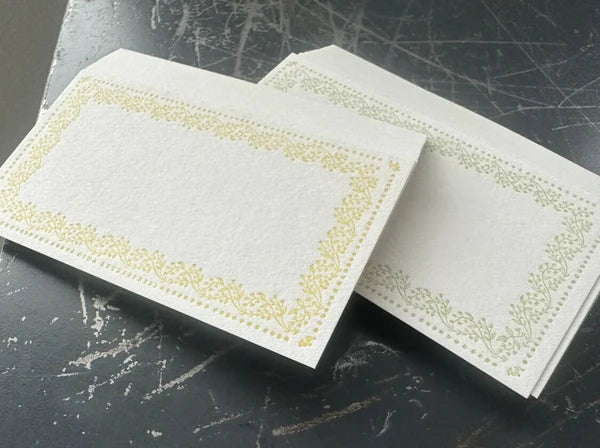 Oeda Letterpress Memo Card - Vine Mimoza