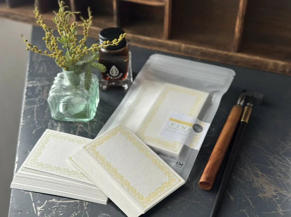 Oeda Letterpress Memo Card - Vine Mimoza