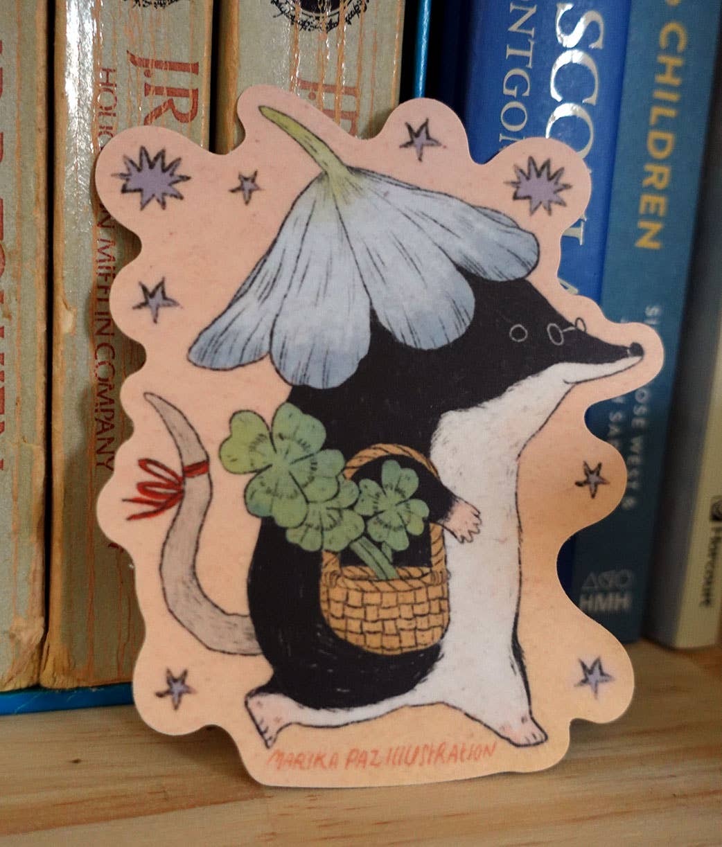 Marika Paz Illustration - Lucky Shrew Sticker