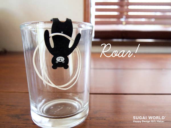 SUGAI WORLD - Clip Family Paperclip/Bookmark - Black Bear