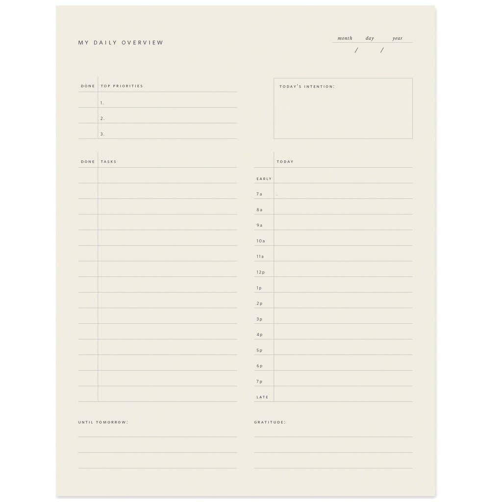 Ramona & Ruth - Daily Overview Notepad