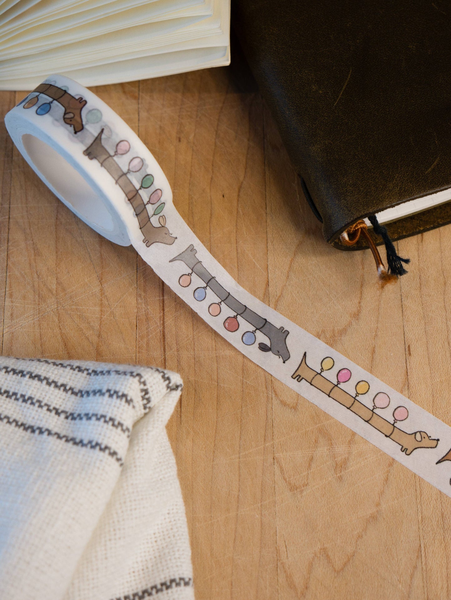 dana ate oatmeal! - Balloon Dogs Washi Tape