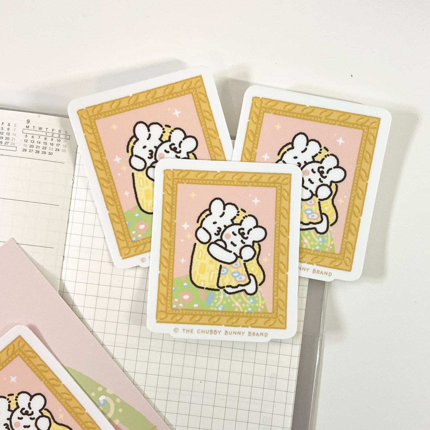 The Chubby Bunny Brand - Vinyl Sticker - The Kiss