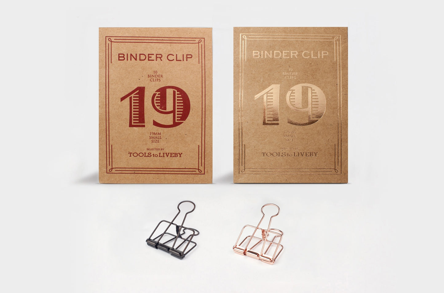 TOOLS to LIVEBY Binder Clips - 19 mm - Pack of 10