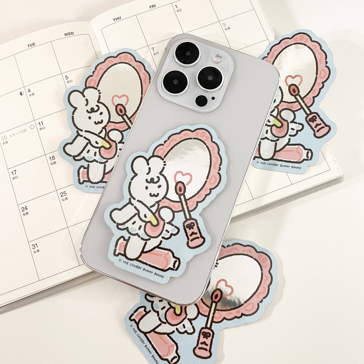 The Chubby Bunny Brand - The Beauty in You Vinyl Mirror Sticker
