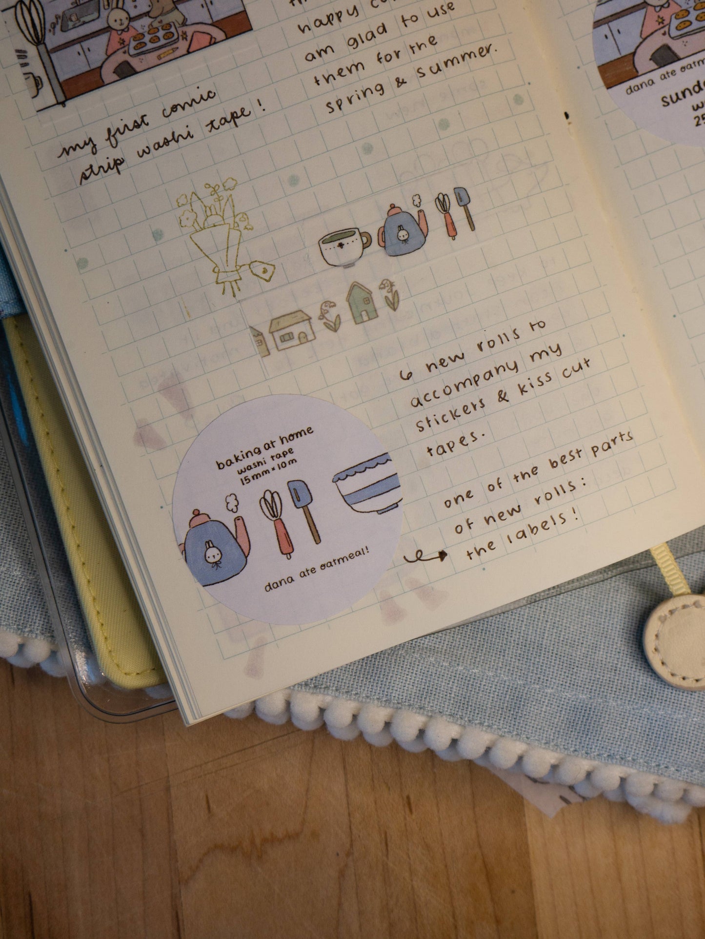 dana ate oatmeal! - Baking at Home Washi Tape