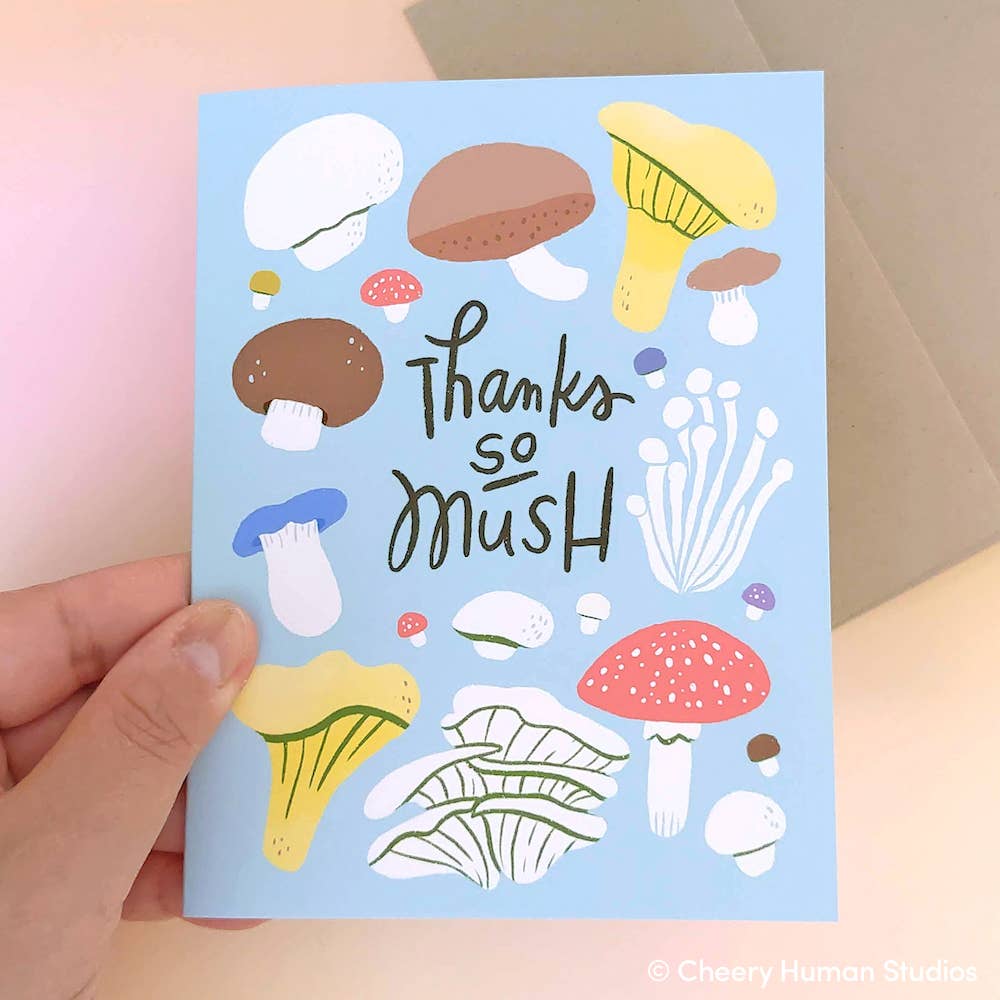 Cheery Human Studios - "Thanks so Mush" Greeting Card