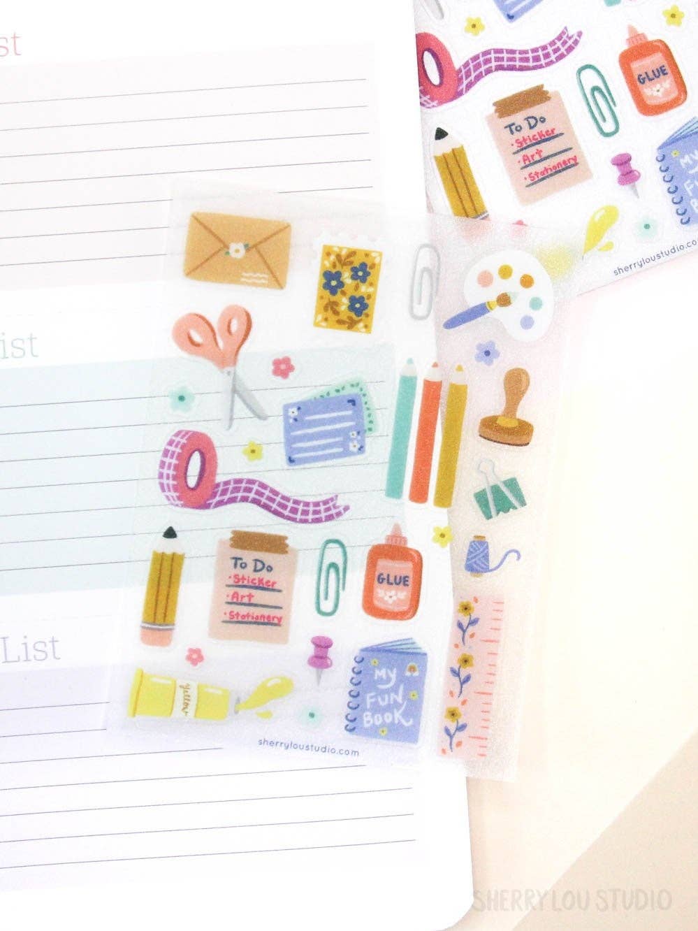 Sherry Lou Studio - Mini Sticker Sheet - Stationery Lover