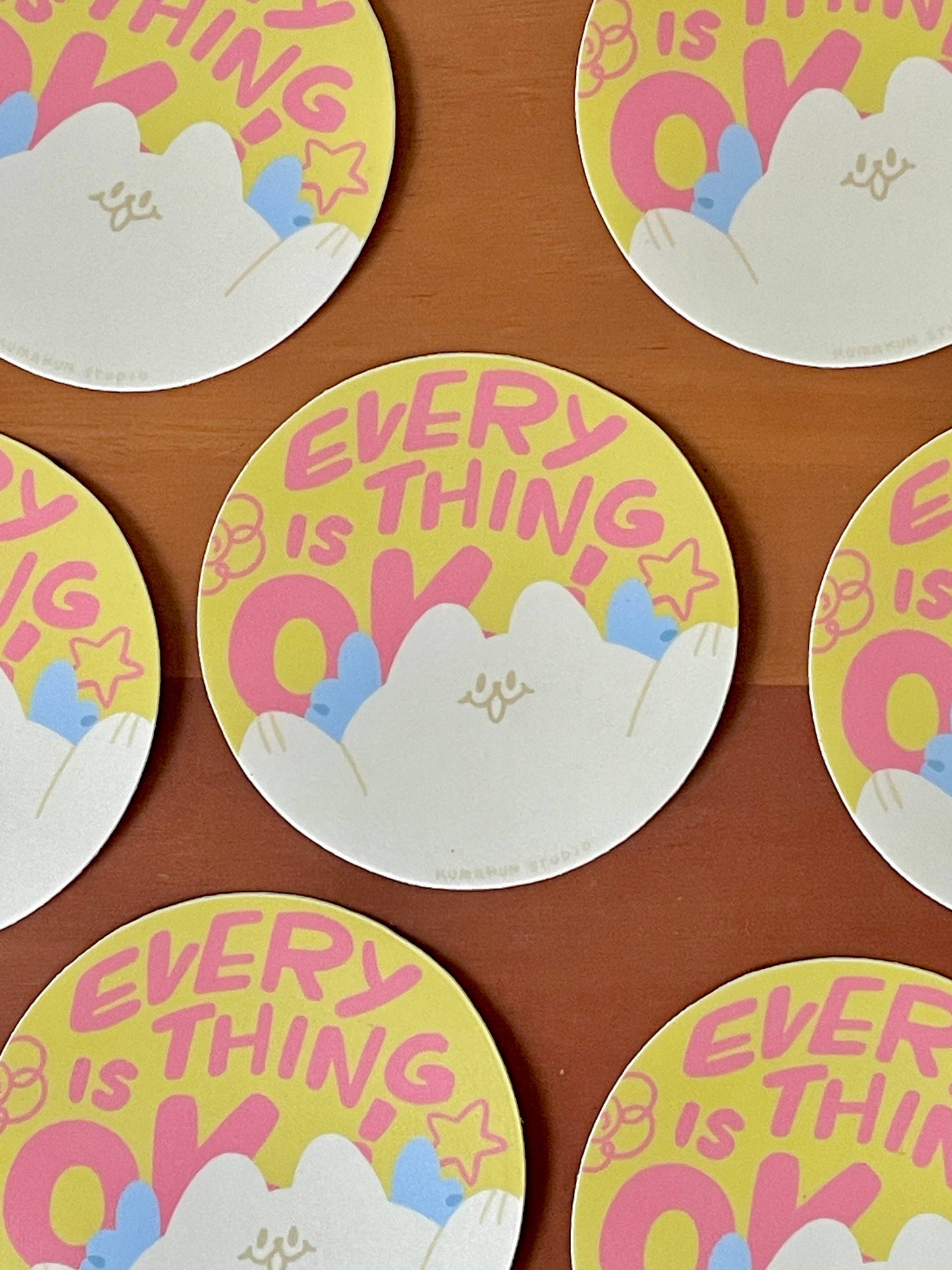 Kumakun Studio - Everything is OK! Vinyl Sticker