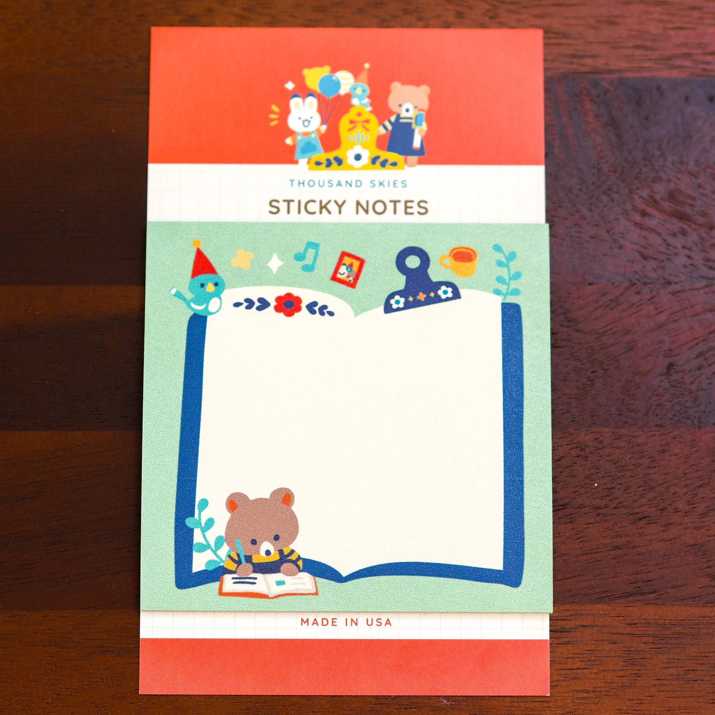 Thousand Skies - Sticky Notes - Journaling Bear