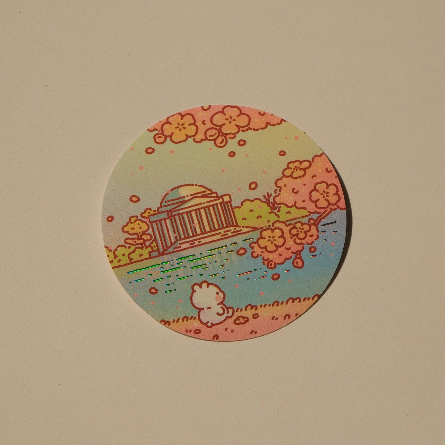 2jingis2jing - Foil Sticker - Cities Series - Sakura Season In DC