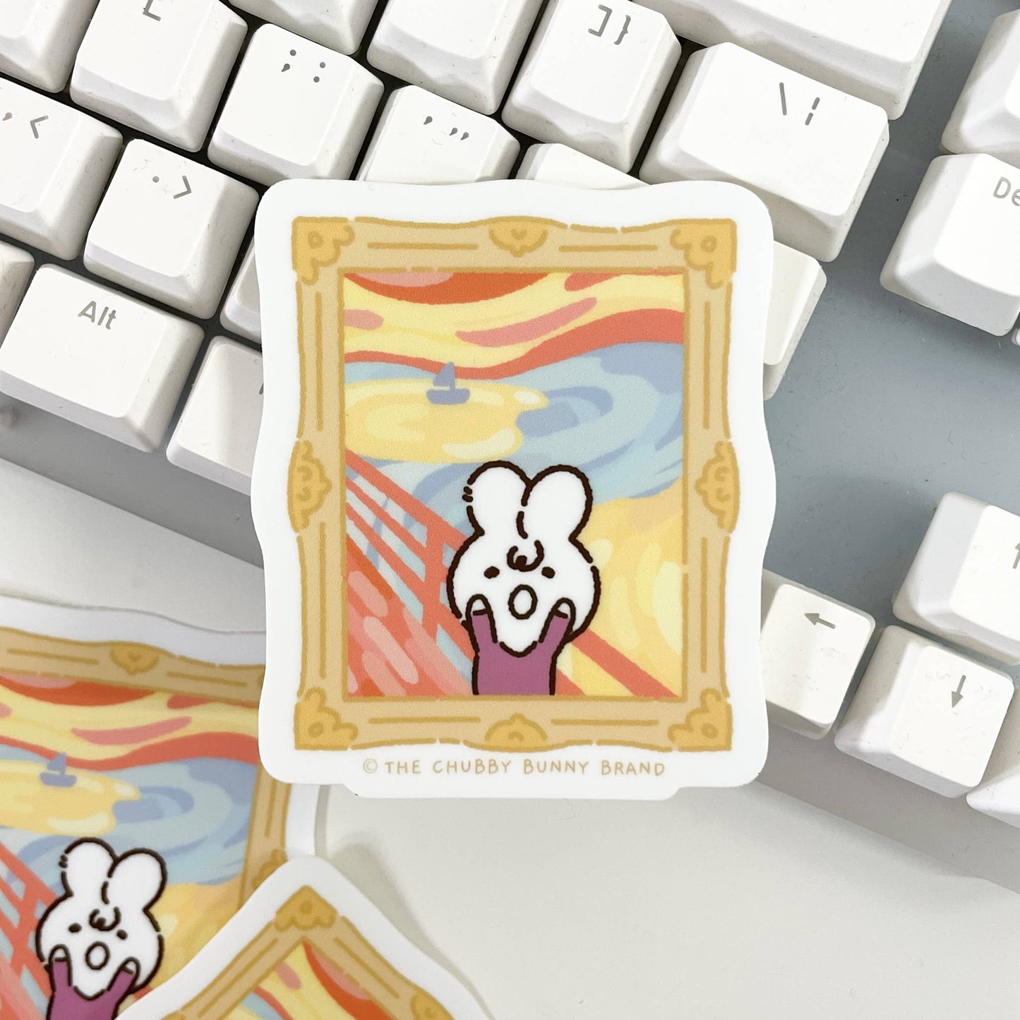 The Chubby Bunny Brand - The Scream Vinyl Sticker