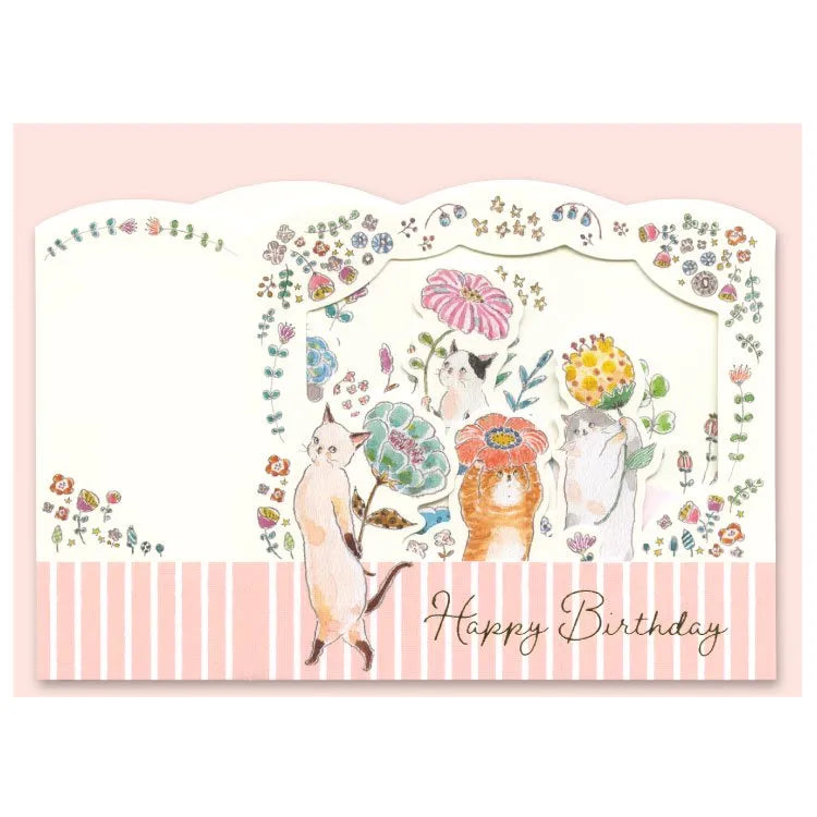 Tocorocomugi Greeting Card - 3D Flower