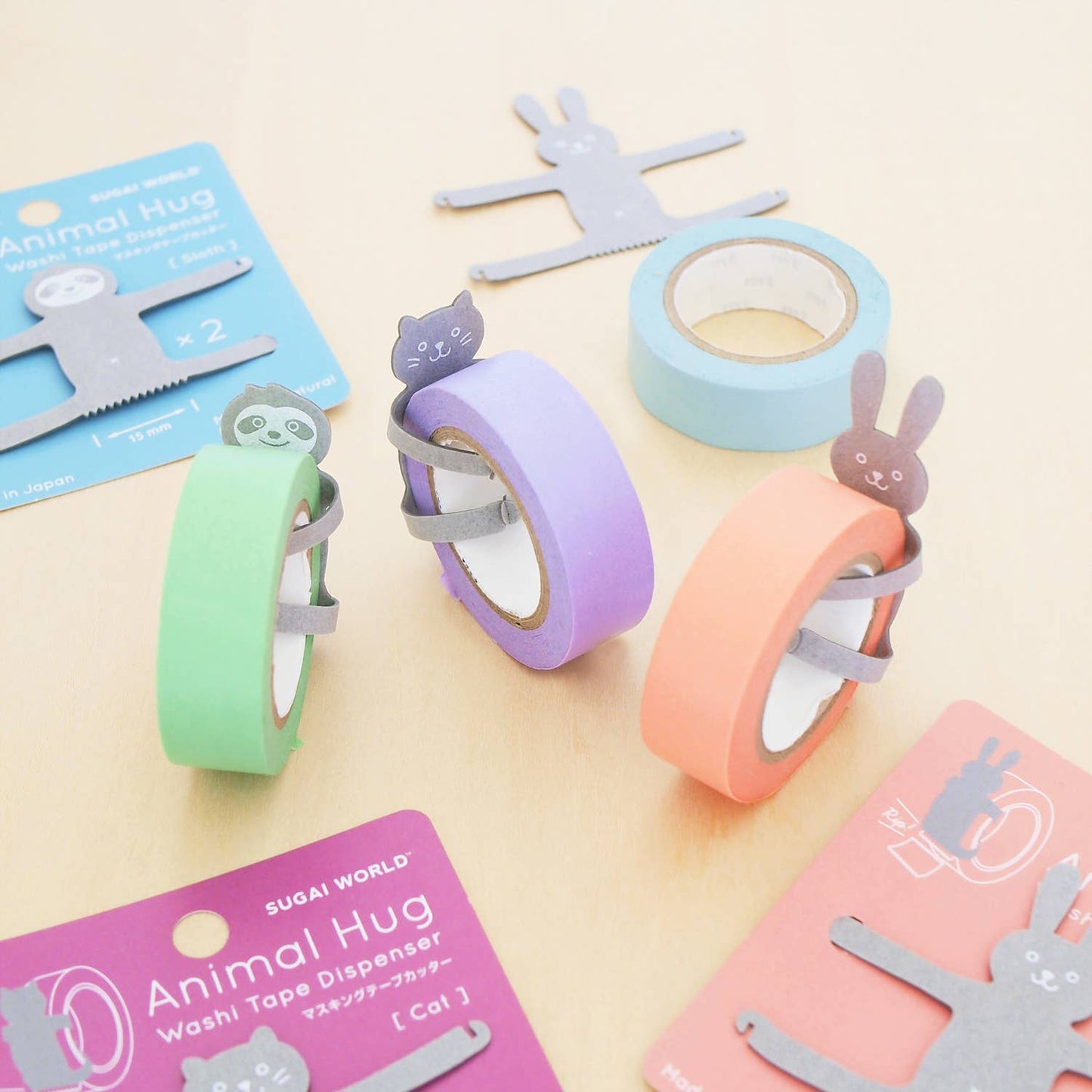 SUGAI WORLD - Animal Hug Washi Tape Dispenser
