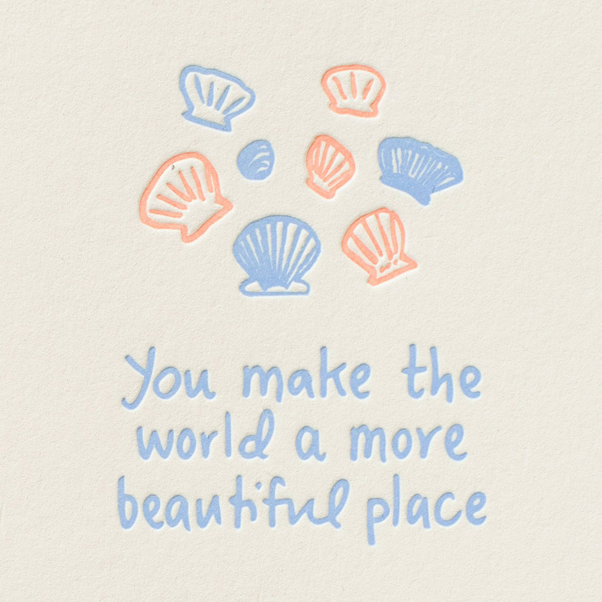 Shorthand Press - Letterpress Greeting Card - World More Beautiful