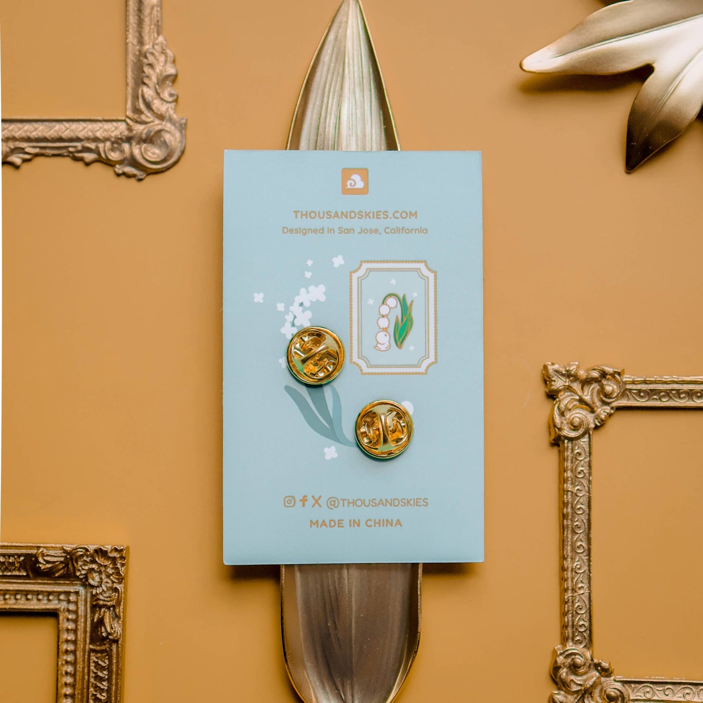 Thousand Skies - Enamel Pin - Lily of the Valley Duckie