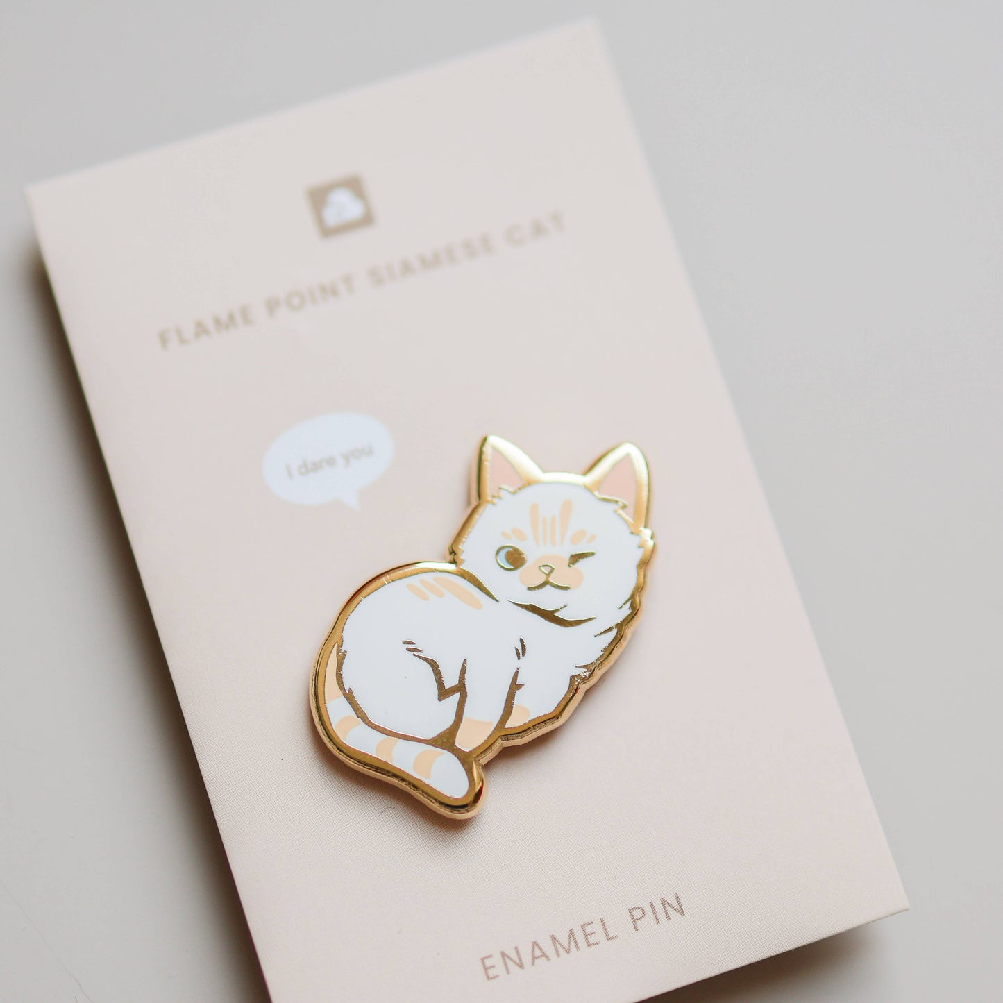 Thousand Skies - Enamel Pin - Flame Point Siamese Cat