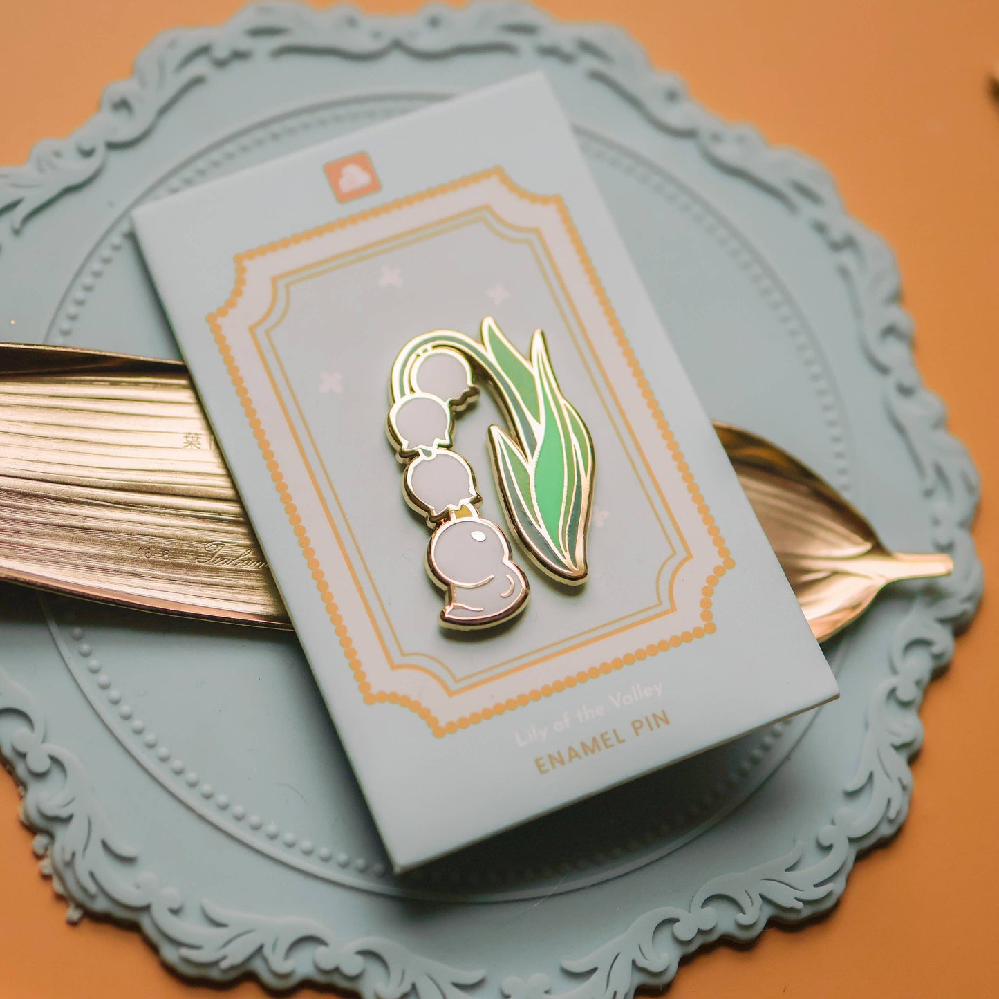 Thousand Skies - Enamel Pin - Lily of the Valley Duckie
