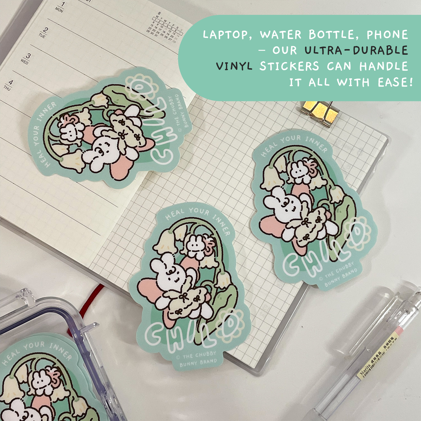 The Chubby Bunny Brand - Heal Your Inner Child Vinyl Sticker
