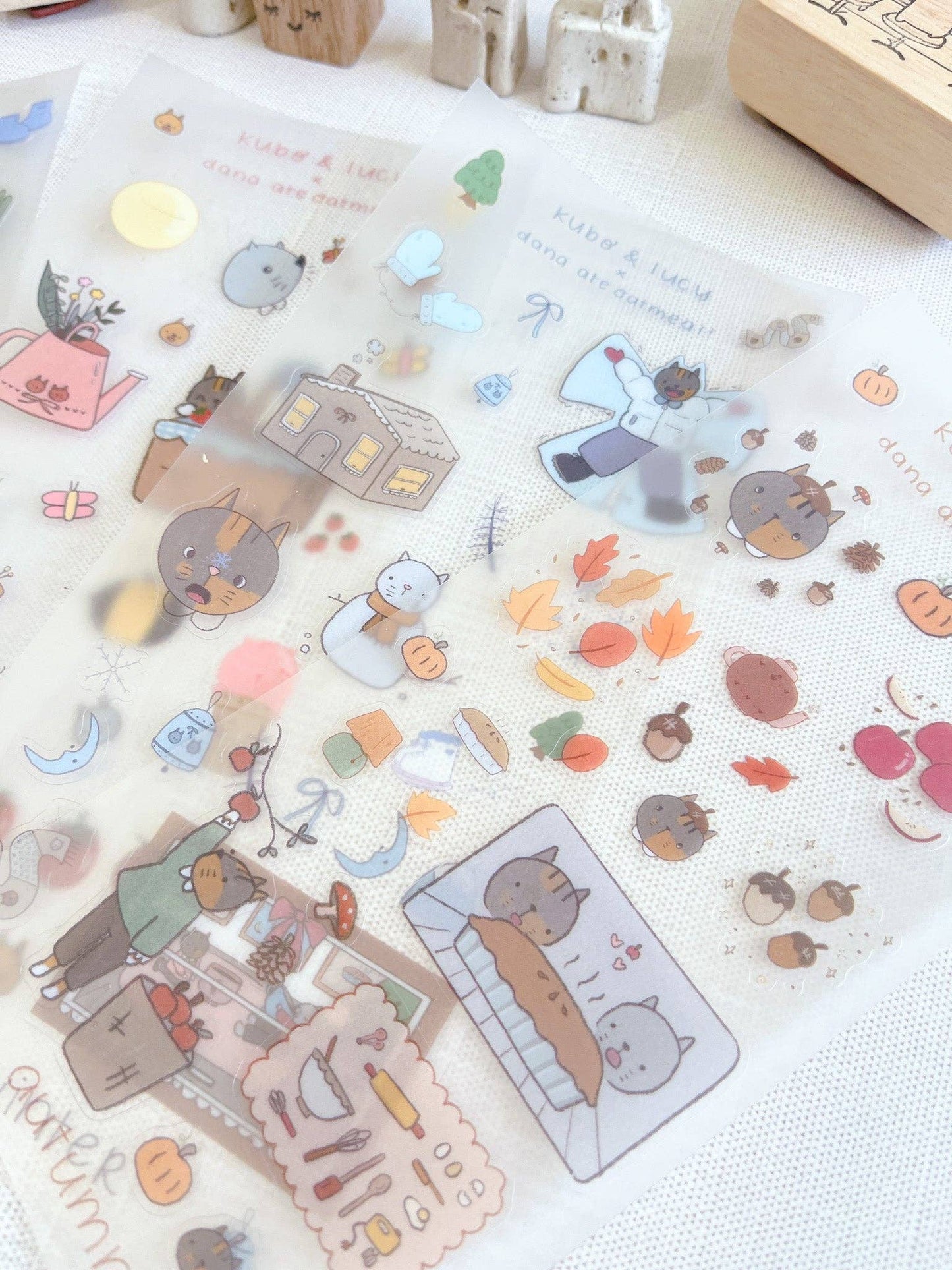 Kuboandlucy x Dana Ate Oatmeal - Four Seasons Sticker Sheet