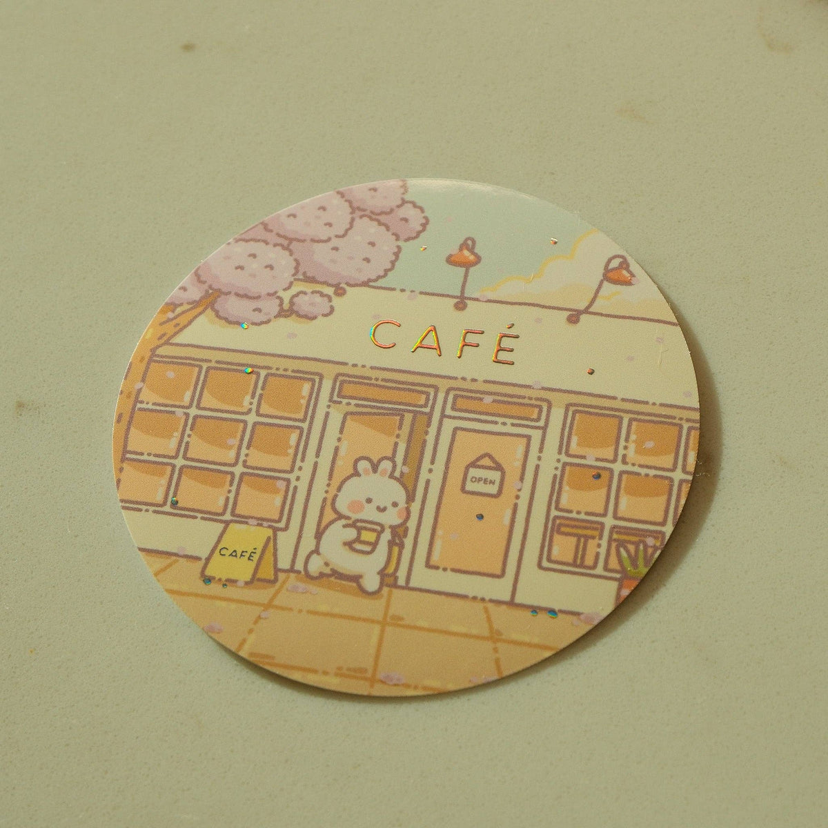 2jingis2jing - Die Cut Sticker - California Series - Morning Cafe