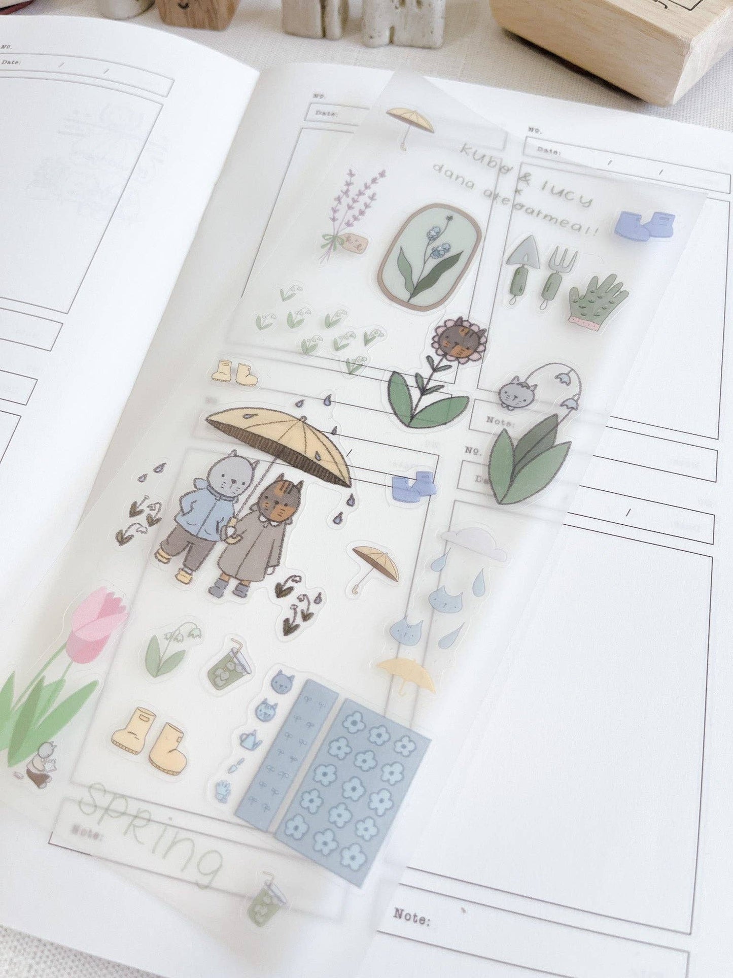 Kuboandlucy x Dana Ate Oatmeal - Four Seasons Sticker Sheet