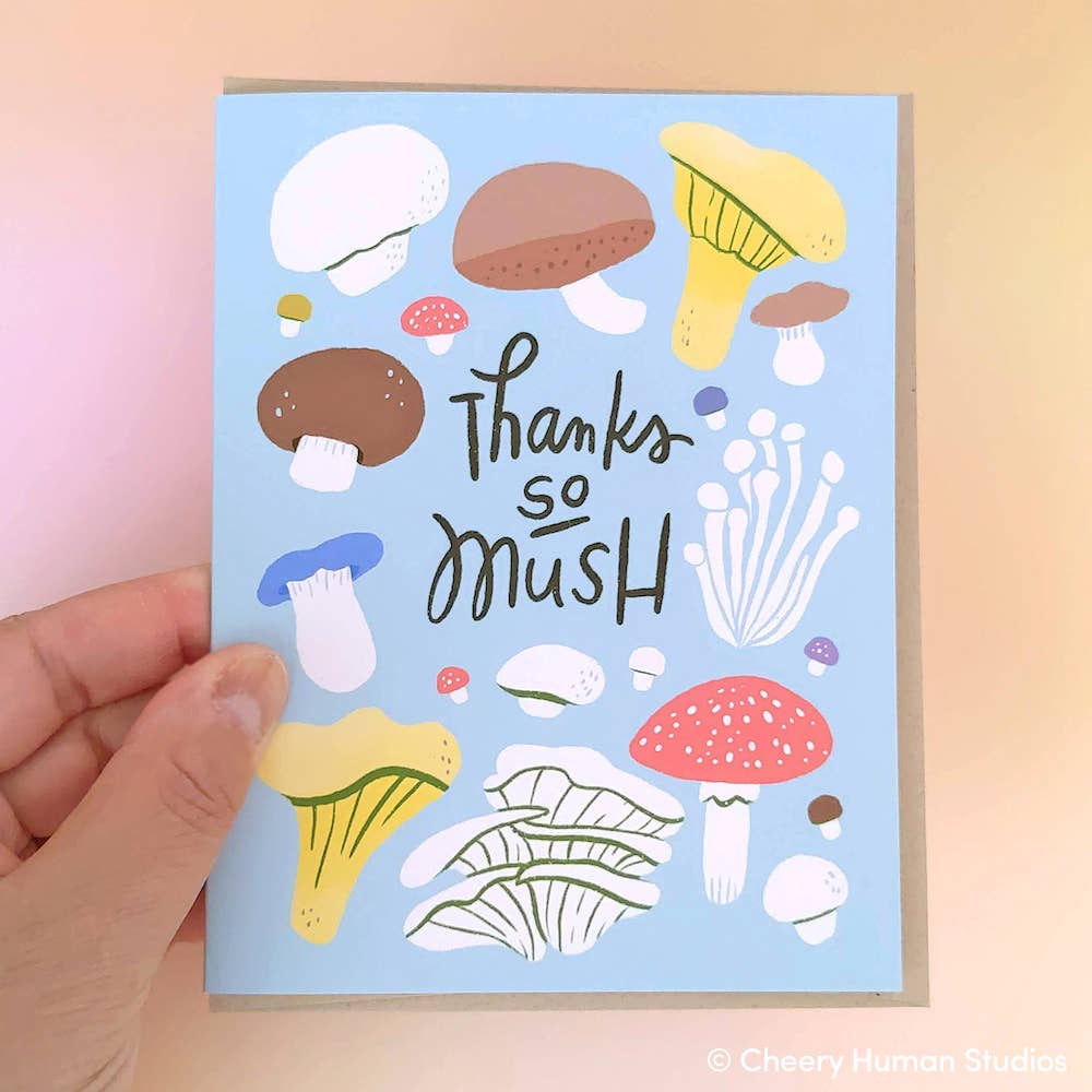 Cheery Human Studios - "Thanks so Mush" Greeting Card