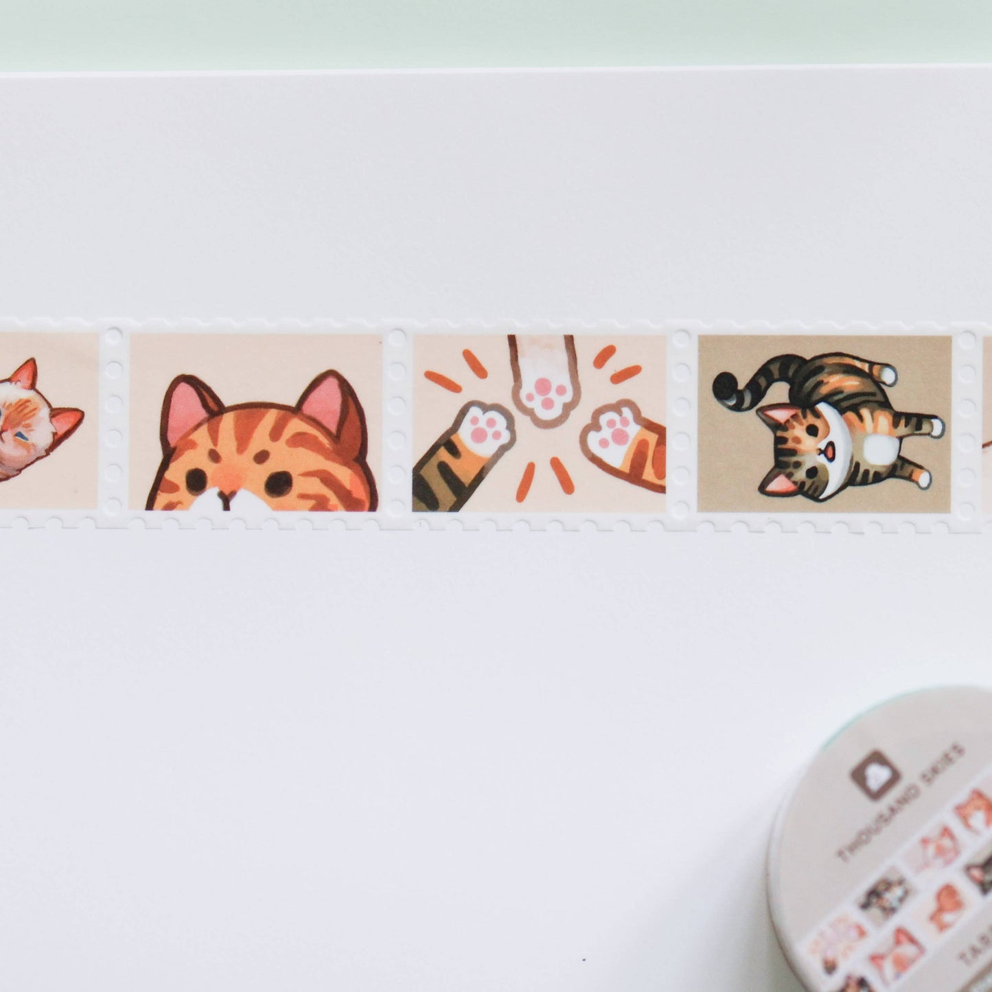 Thousand Skies - Stamp Washi Tape - Tabby Cats