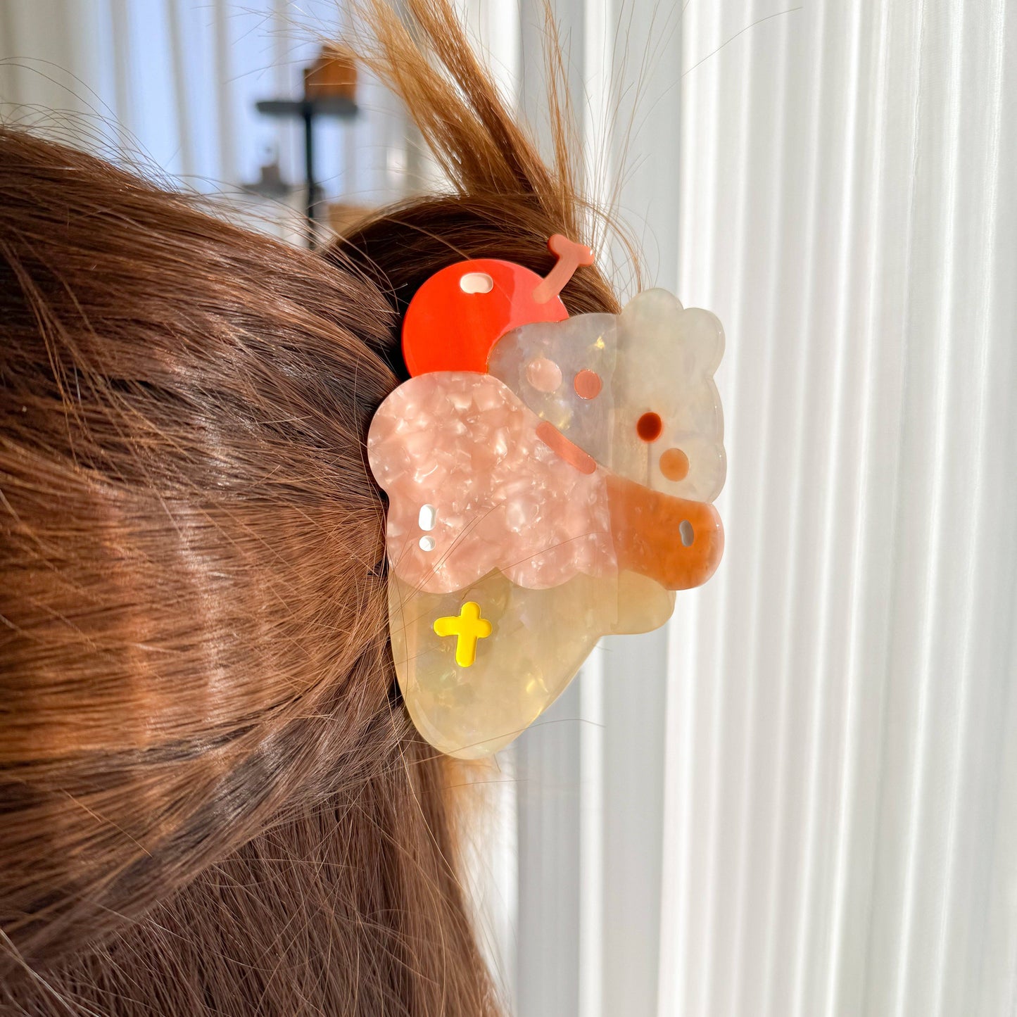 2jingis2jing - Ice Cream Bunny Hair Claw Clip