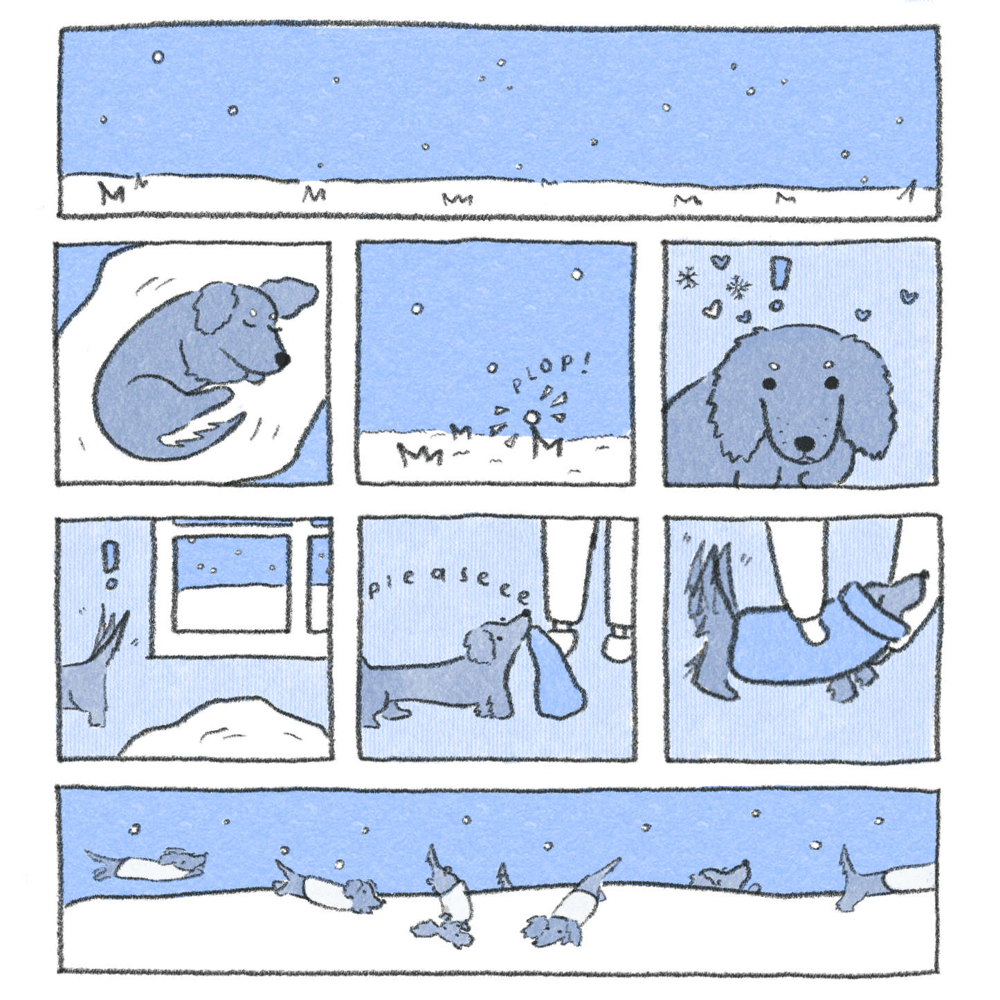 dana ate oatmeal! - Snow Boy Washi Sticker Sheet