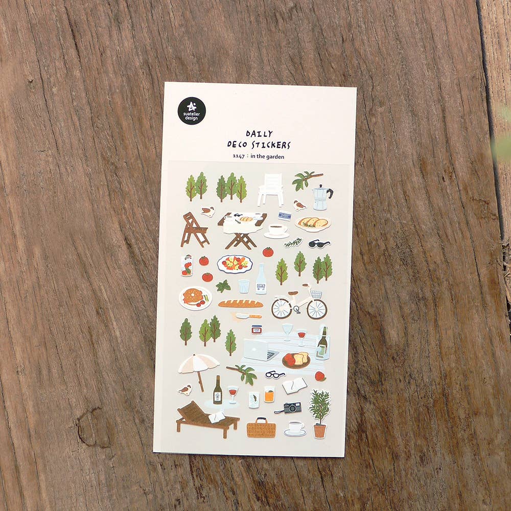 Suatelier Daily Deco Stickers - No.1147 | In The Garden