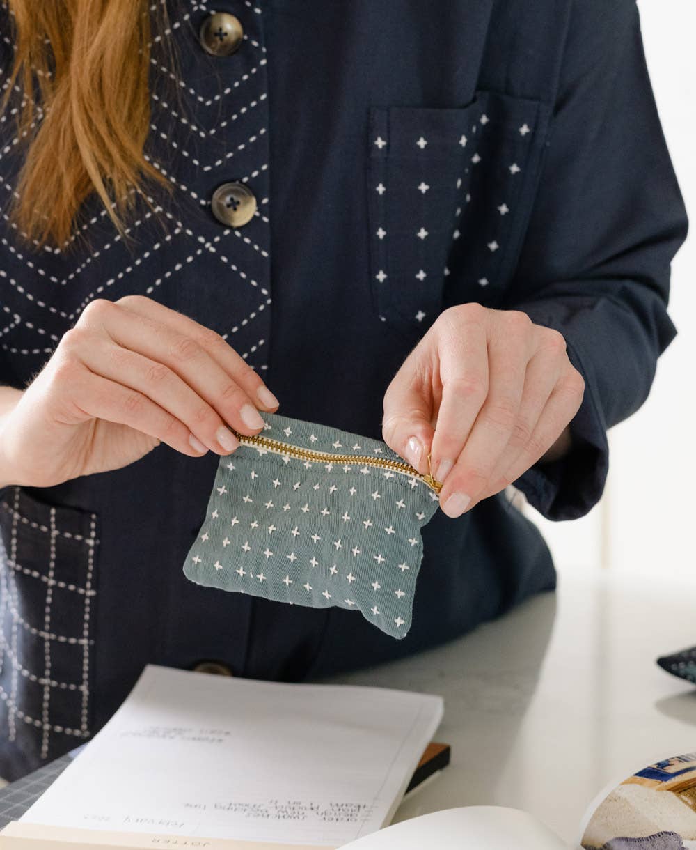 Anchal - Cross-Stitch Coin Purse