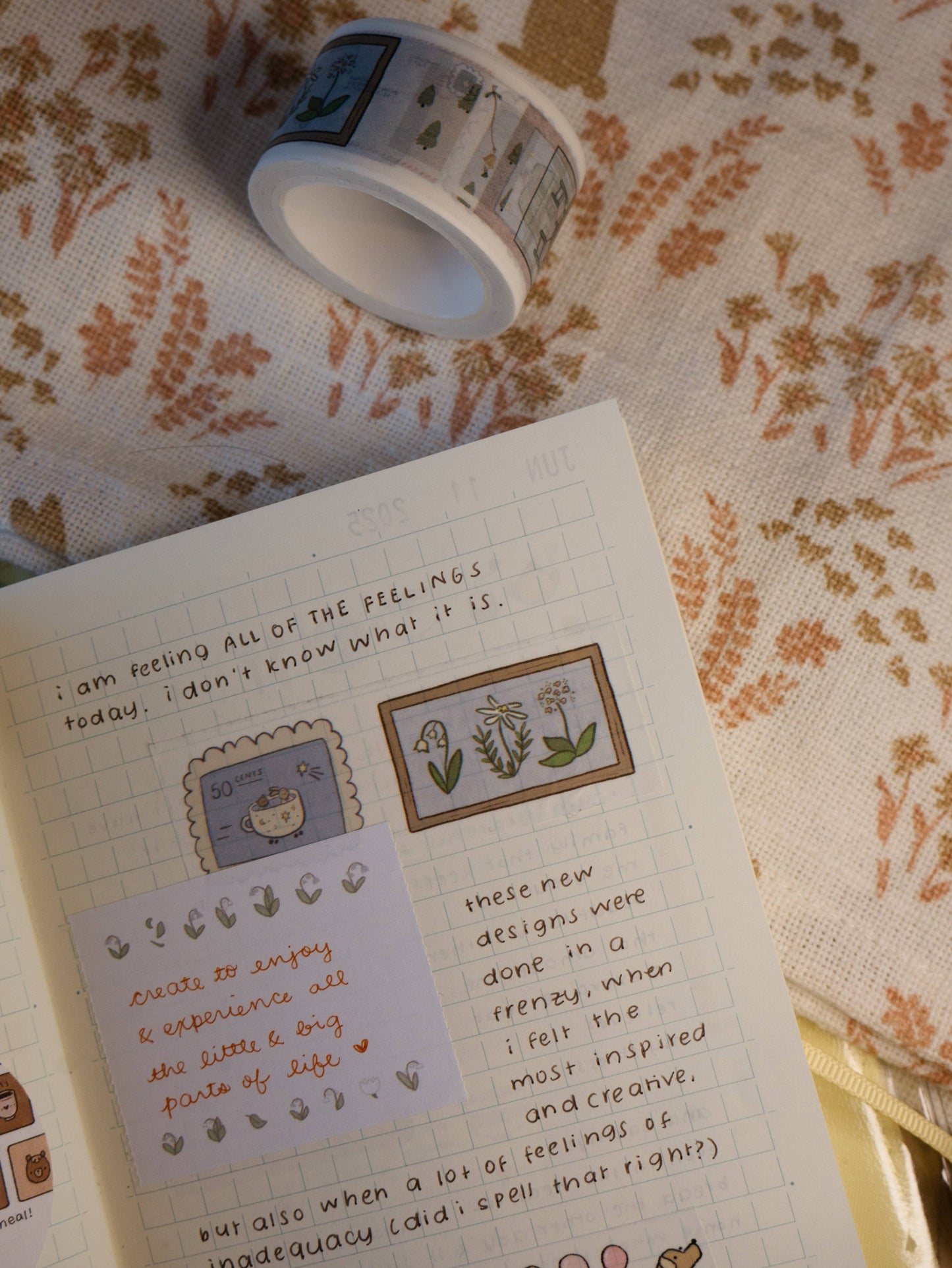 dana ate oatmeal! - Bunny and Bear Washi Tape