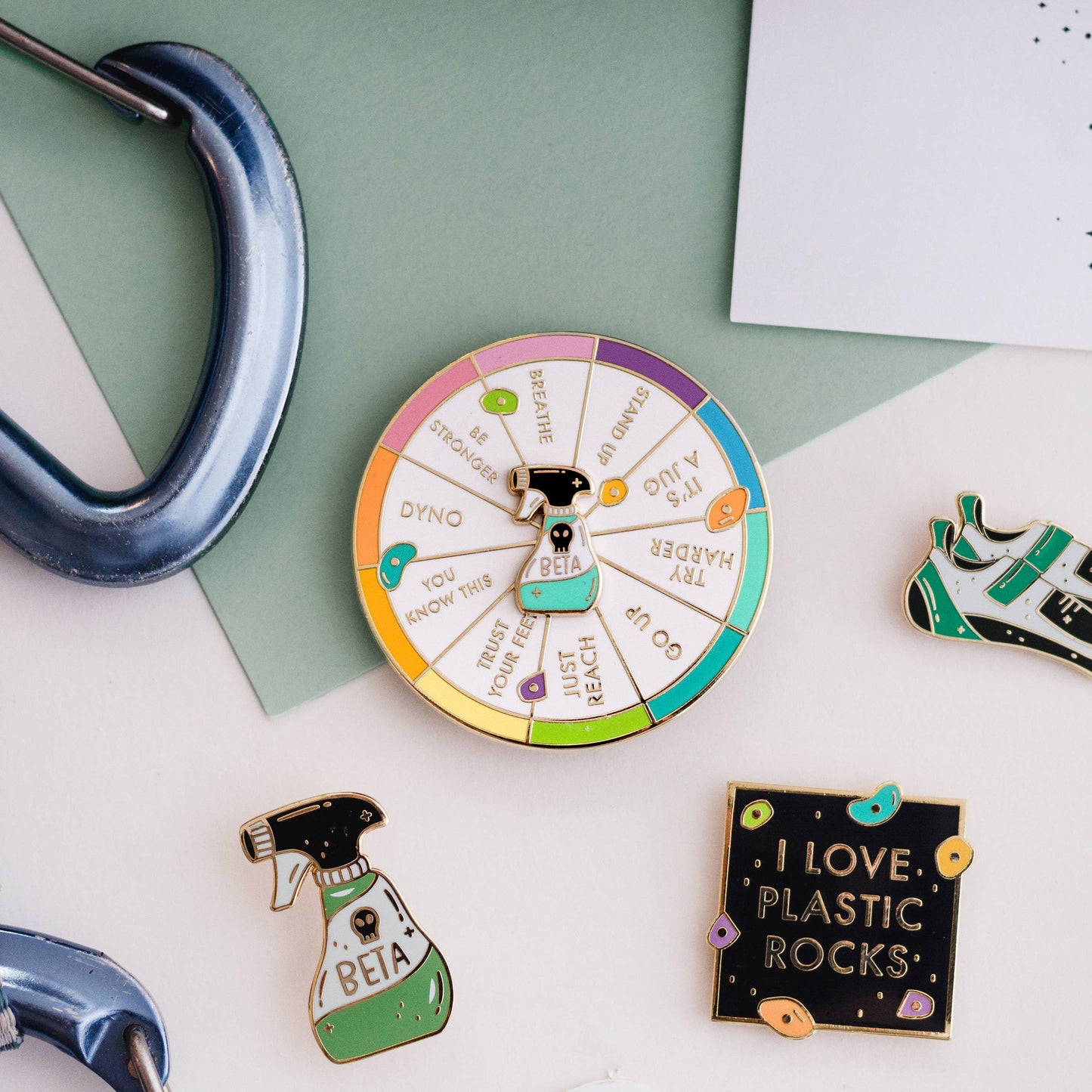 Occasionalish - Beta Wheel Enamel Pin