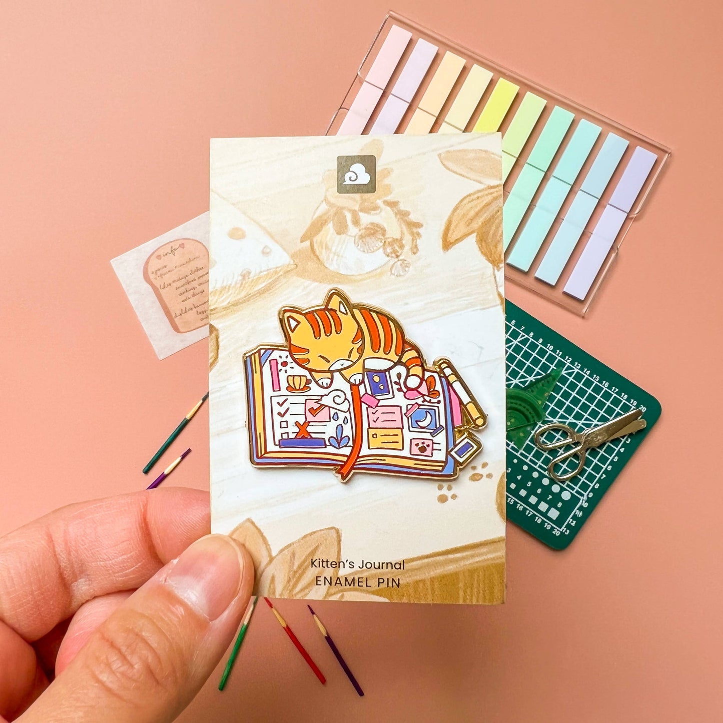 Thousand Skies - Enamel Pin - Kitten's Journal