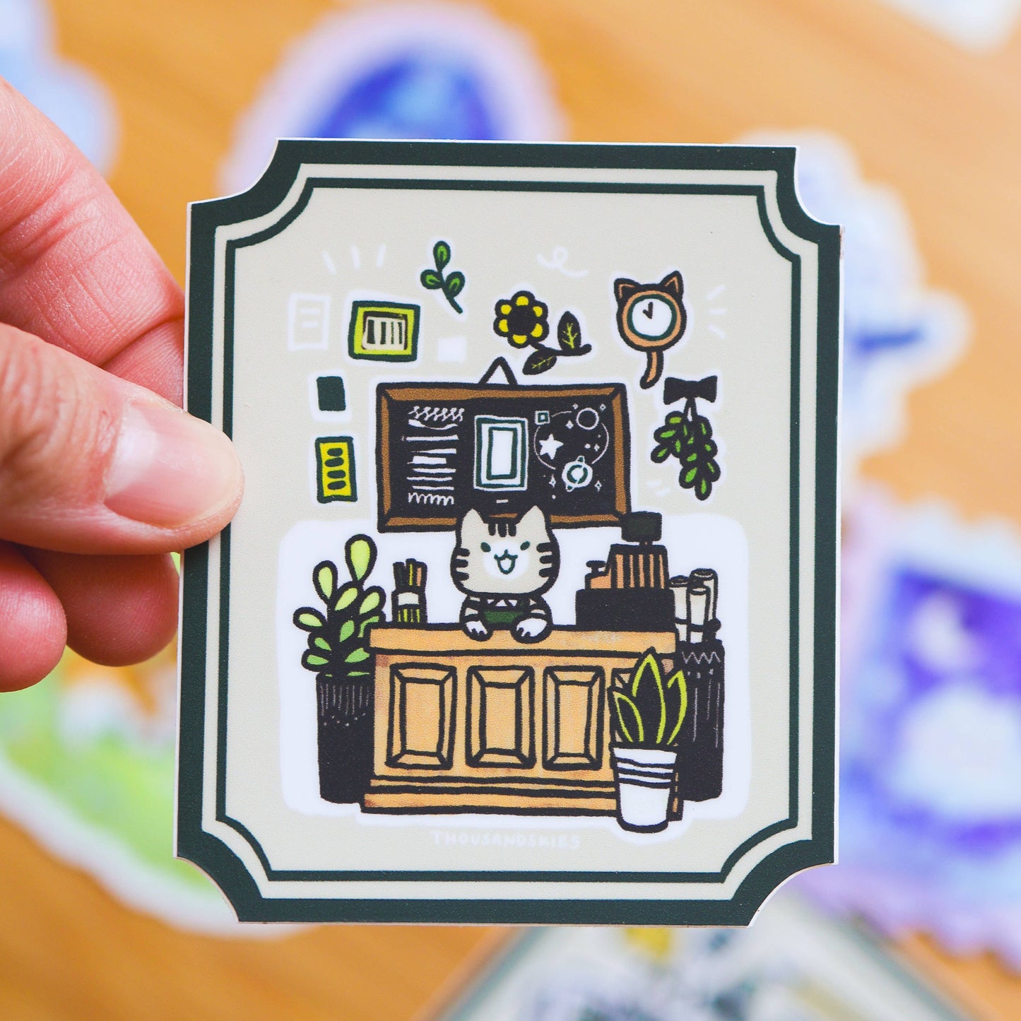 Thousand Skies - Vinyl Sticker - Stationery Store