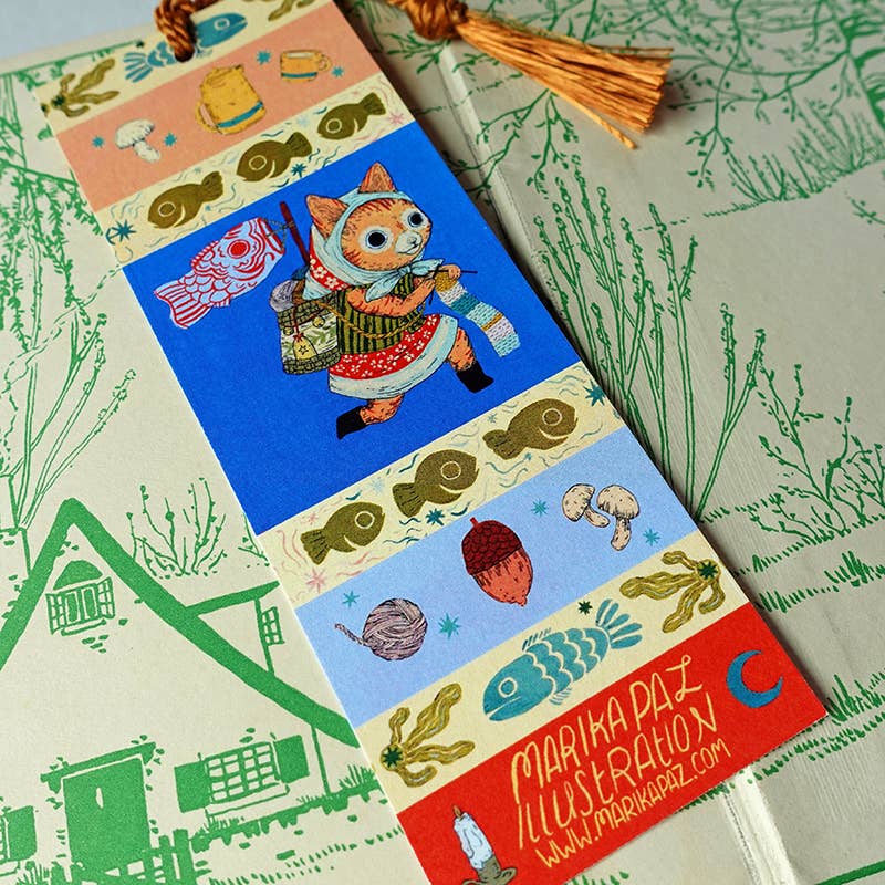 Marika Paz Illustration - Cat Adventure Bookmark
