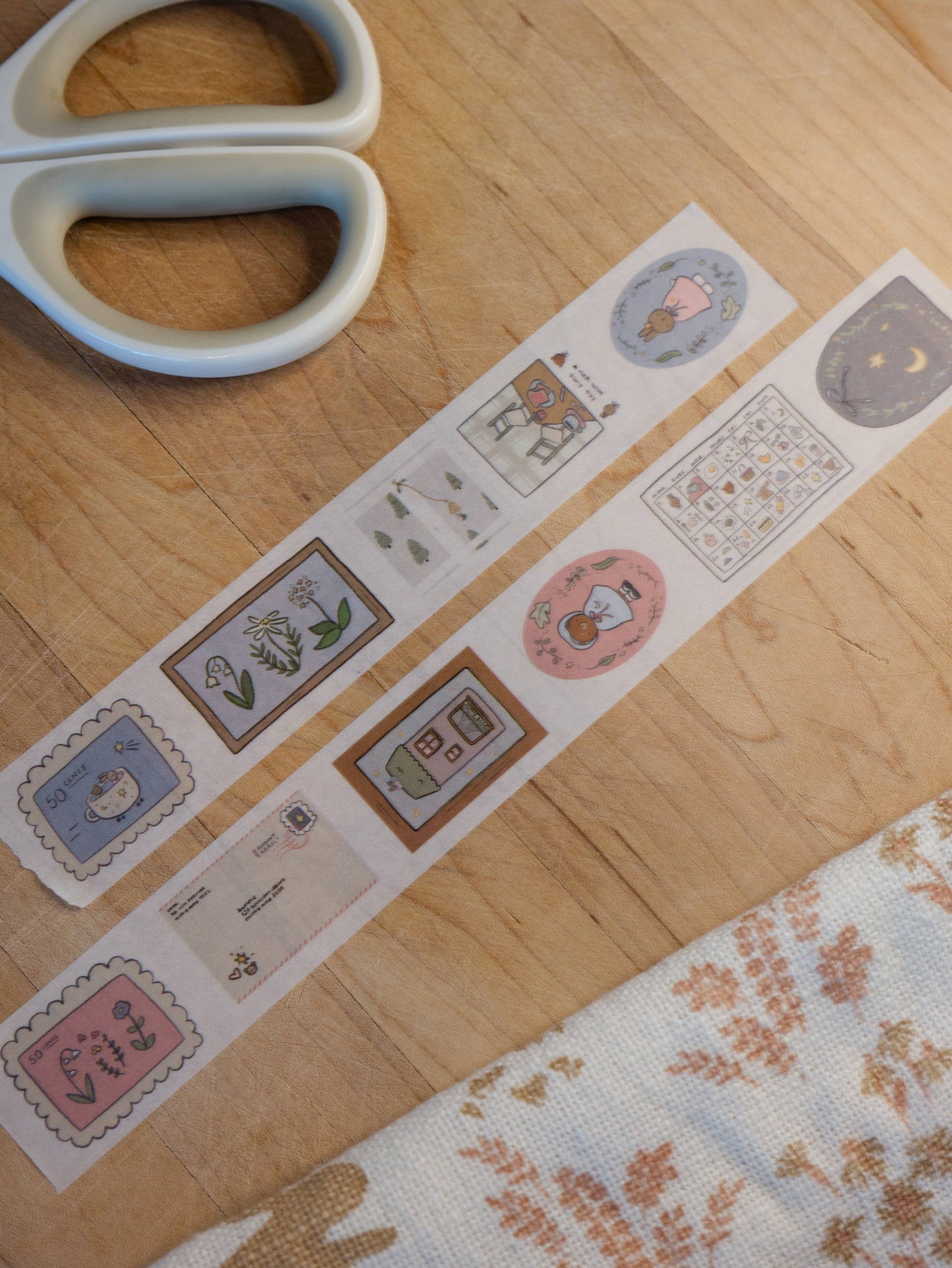 dana ate oatmeal! - Bunny and Bear Washi Tape