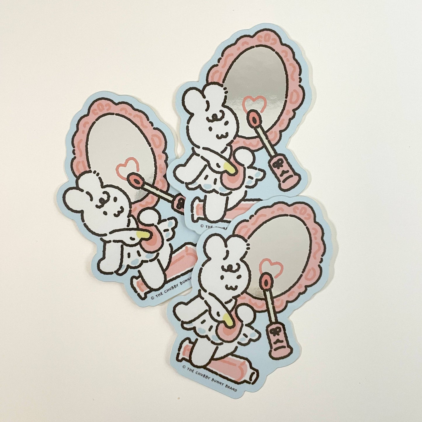 The Chubby Bunny Brand - The Beauty in You Vinyl Mirror Sticker