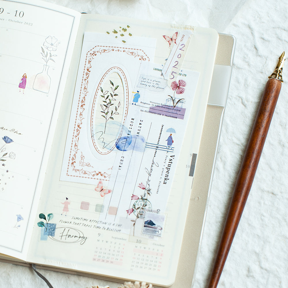 MU Die-Cut Washi Book - Girls in The Garden